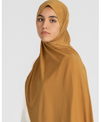 Mustard Yellow Jersey Hijab: Premium Style