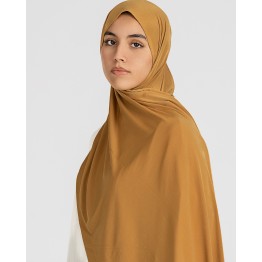 Mustard Yellow Jersey Hijab: Premium Style