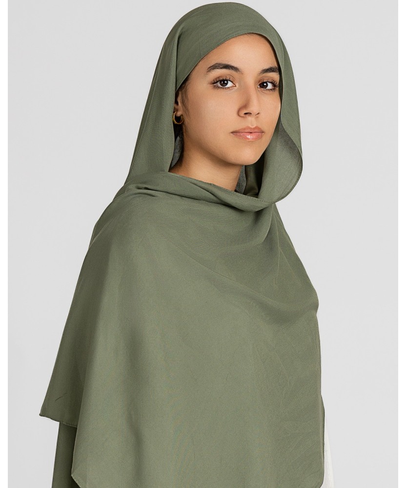 Hijab effet Modal sauge pour un style unique