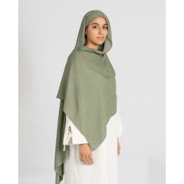 Hijab effet Modal sauge pour un style unique