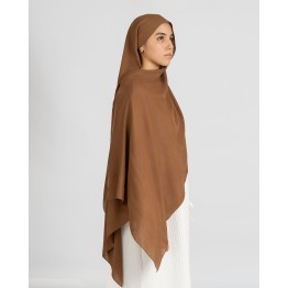 Hijab effet modal en couleur Camel
