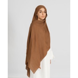 Hijab effet modal en couleur Camel