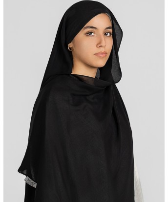 Hijab Jersey premium noir de qualité