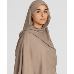 Hijab effet Modal taupe clair pour un style tendance