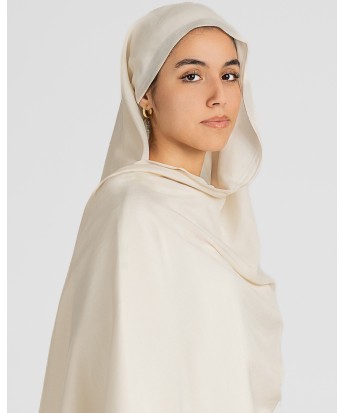 Hijab effet modal - couleur Vanille: douceur et style