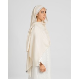 Hijab effet modal - couleur Vanille: douceur et style