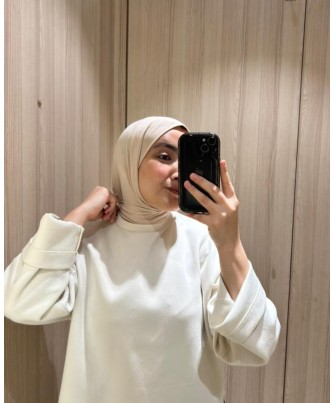 Cagoule en Jersey Premium Vanille