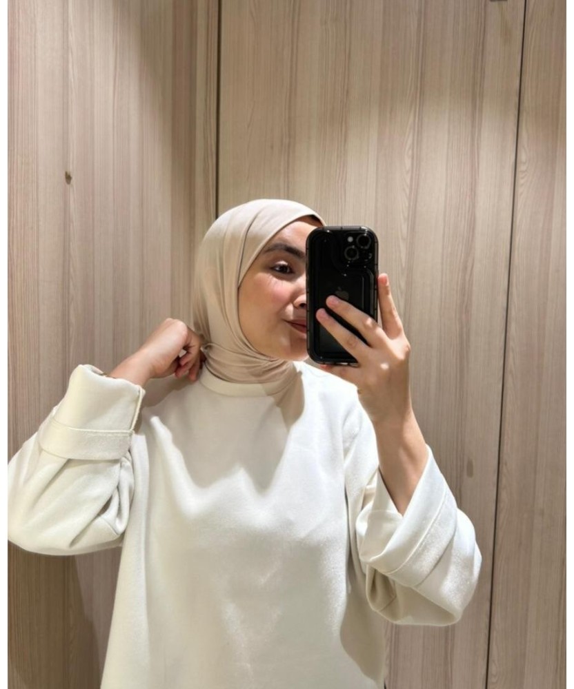 Cagoule en Jersey Premium Vanille