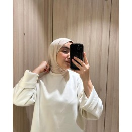 Cagoule en Jersey Premium Vanille