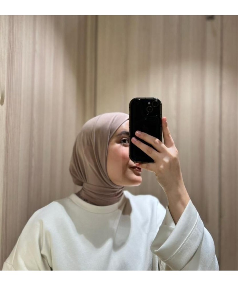 Cagoule en Jersey Premium Sable Doux