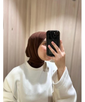 Cagoule en Jersey Premium Chocolat Foncé