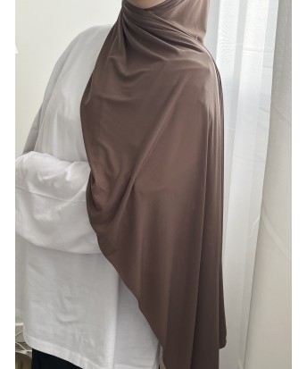 Hijab Jersey Liquide Marron Glacé– Fluide, Léger et Ultra Doux