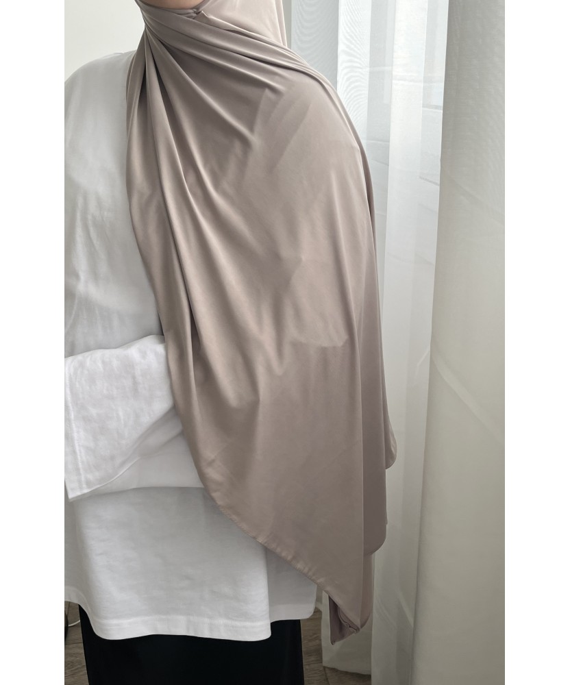 Hijab Jersey Liquide Sable Premium – Fluide, Léger et Ultra Doux