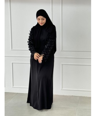 Abaya Noire– Manches Papillon