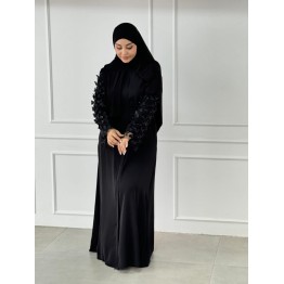 Abaya Noire– Manches Papillon