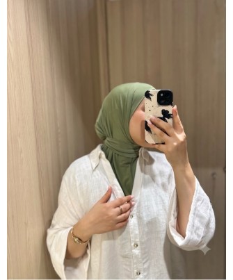 Cagoule en Jersey Premium Vert Sauge
