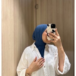 Cagoule en Jersey Premium Bleu Denim