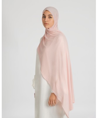 Hijab Jersey premium rose - Élégance et confort limités