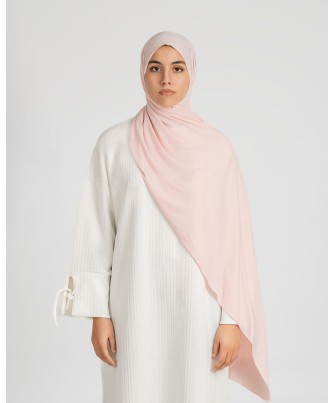 Soft Pink Premium Jersey Hijab for a Stylish Look