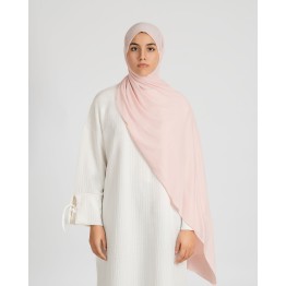 Soft Pink Premium Jersey Hijab for a Stylish Look