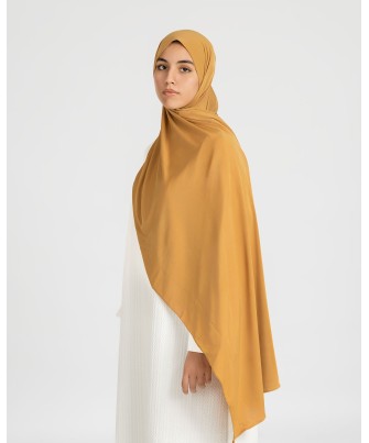 Mustard Yellow Jersey Hijab: Premium Style