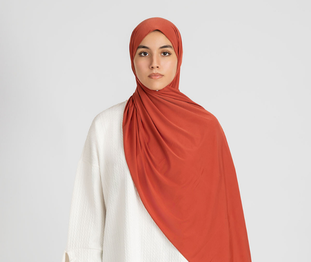 Hijab Jersey Premium Terracotta